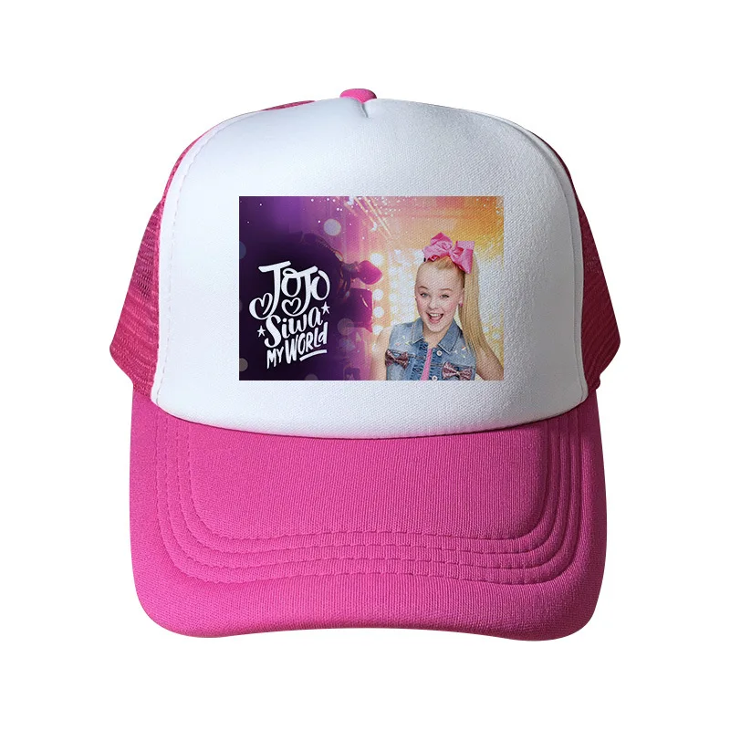 Новинка, JOJO Siwa, кепка, шапки для детей, детей, подростков, летние шляпы от солнца, мультяшная бейсболка, бейсболка в стиле хип-хоп, Кепка для маленьких девочек, подарки для костюмированной вечеринки - Цвет: 08