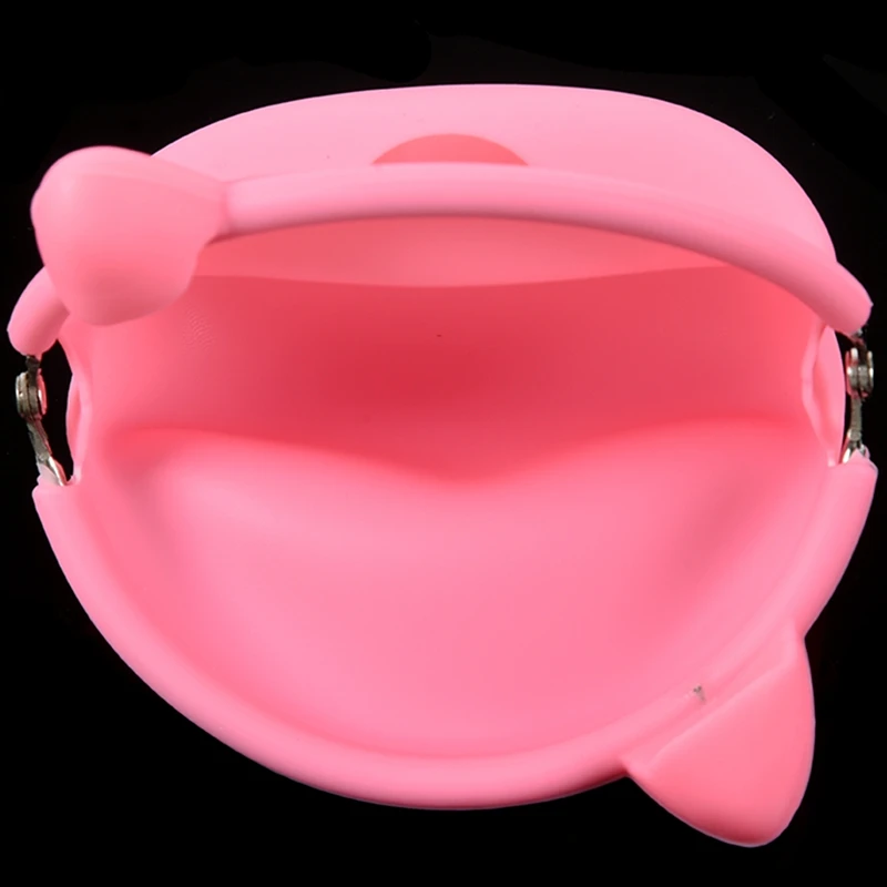 ABZC-Женский кошелек для девочек Kawaii милые Мультяшные животные силиконовая сумка для монет кошелек детский подарок розовая свинья