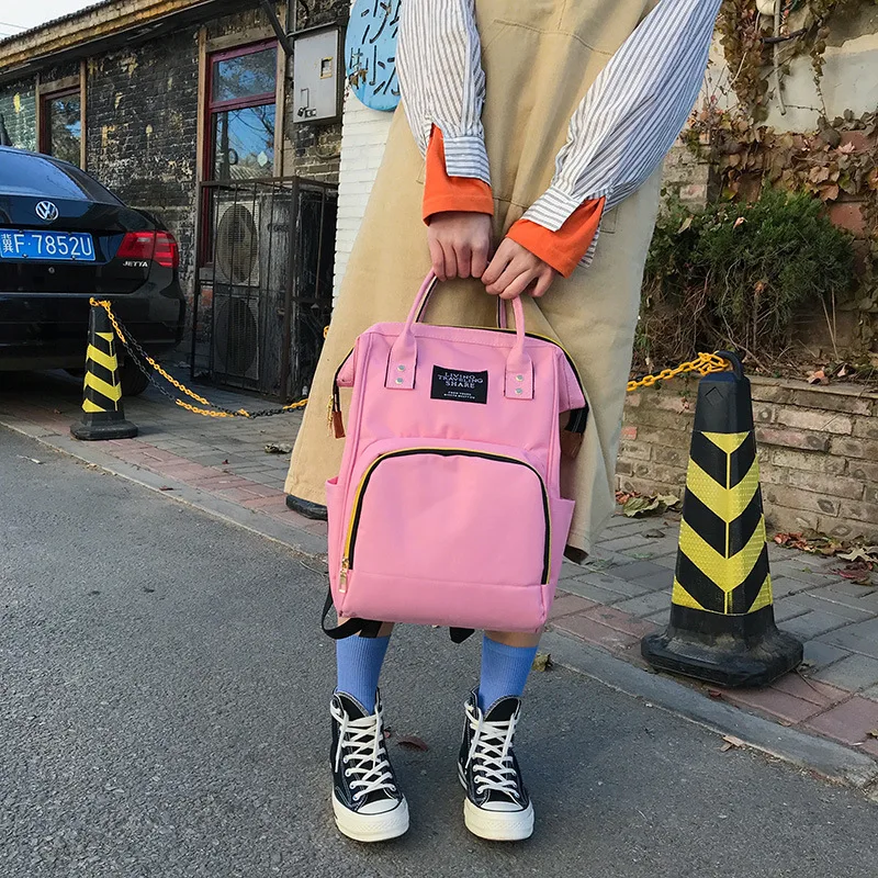 

Diaper Bag New Style Large-Volume Multi-functional Backpack Women's Backpack Fashion Korean-style Big Bag Canvas Bag