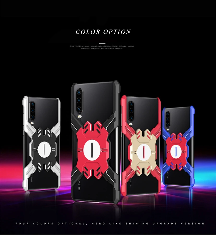 Для huawei P20 P30 mate 20 30 Pro металлический чехол светильник Hero алюминиевый сплав рамка бампер чехол для huawei P30 Lite Nova4 Honor V20