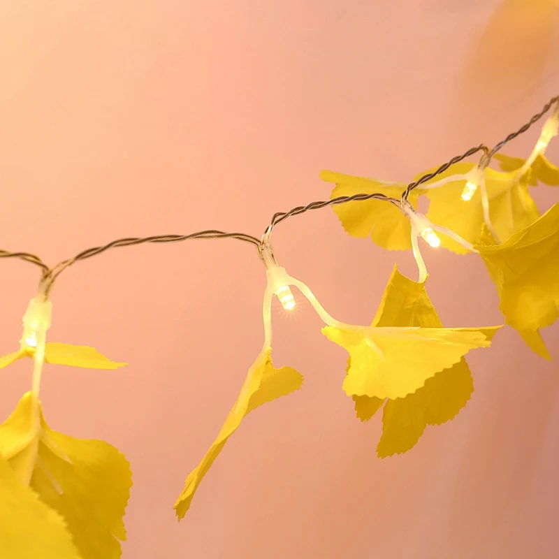 10 Светодиодный светильник Ginkgo кленовый лист, портативный бытовой светильник Ginkgo кленовый лист, праздничные вечерние принадлежности