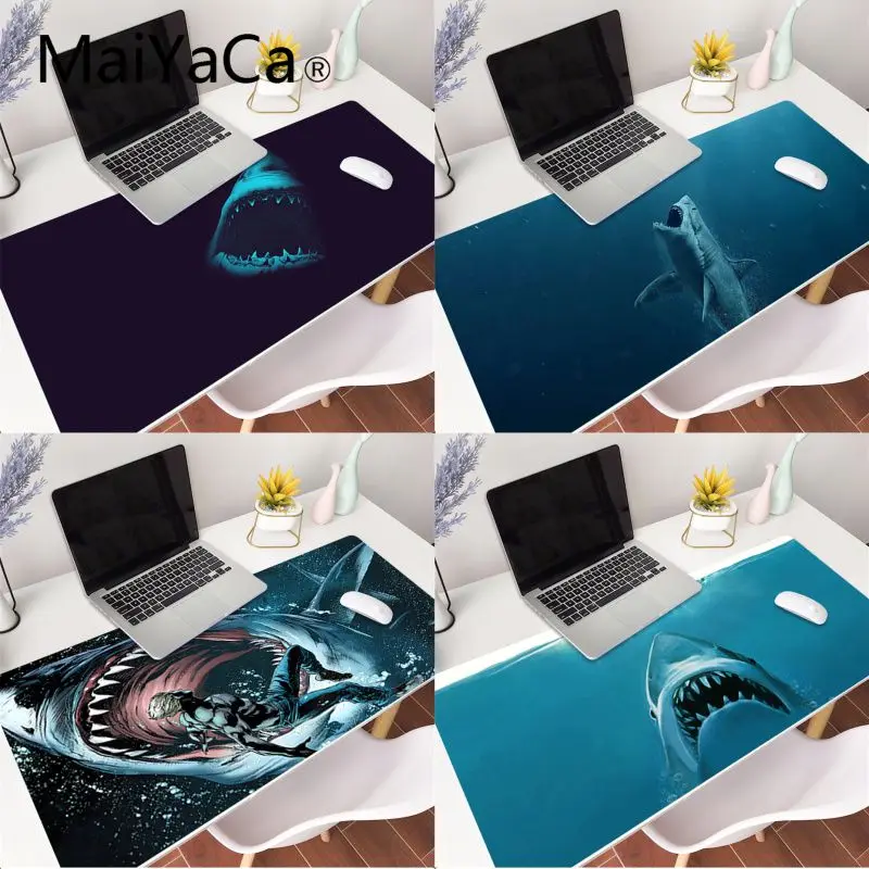

MaiYaCa Shark animal Rubber Pad to Mouse Game Anti-slip Rubber Gaming Mouse Mat xl xxl 800x300mm for Lol world of warcraft