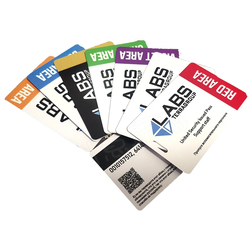 Tarkov 탈출 레드 블루 옐로우 바이올렛 영역 카드, 테라그룹 랩스 양면 키 액세서리 소품 컬렉션, 패션 선물의상 소품