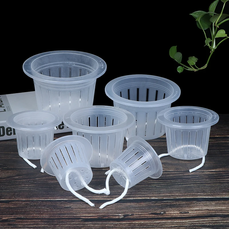 5Pcs Hydroponic Colonization Mesh Pot Net Cup Basket Hydroponic Planting Accessories