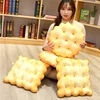 Fashion Soft Simulation Cookies Pillow Square Seat Cushion Creative Plush Chair Room Round Cushion Home Office Rest Supplies 1