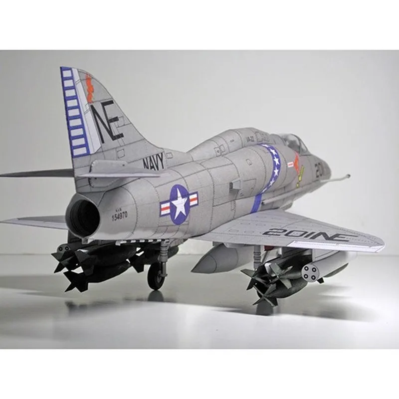 Модель самолета Skyhawk в масштабе 1:33 США 3D бумажная карточка для сборки