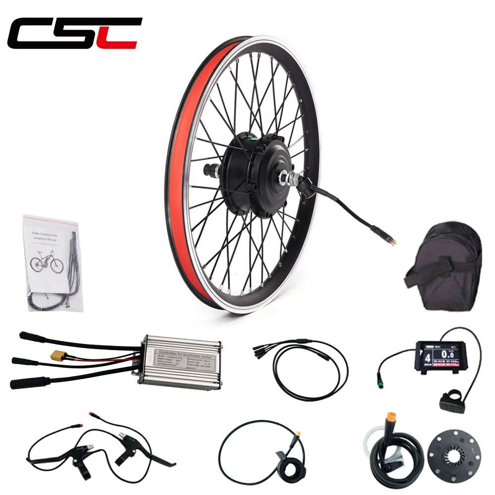 waterproof electric Bicycle hub motor front wheel 36V 350W ebike 20 24