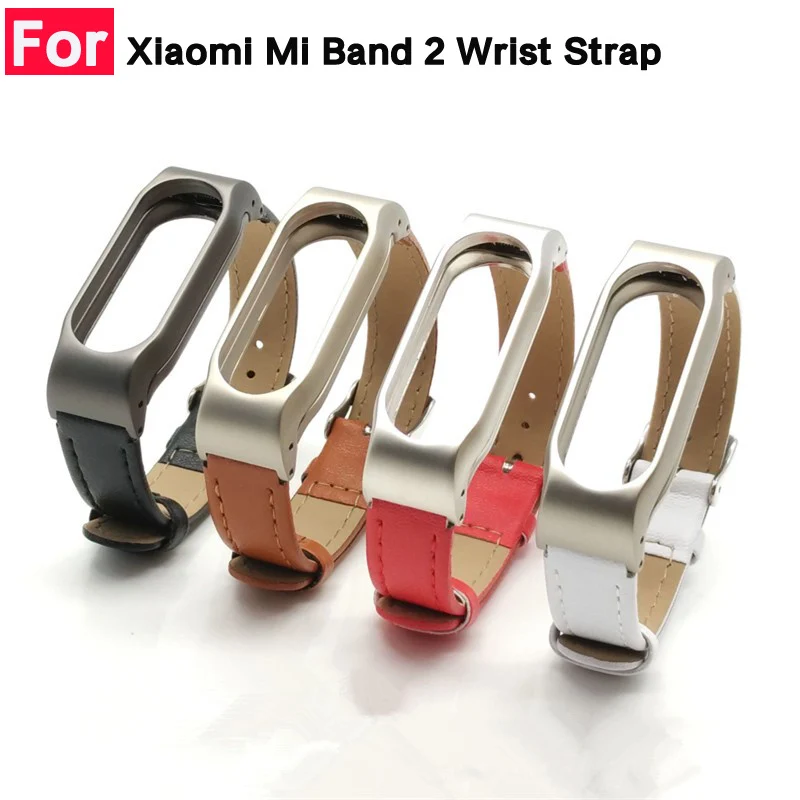 Кожаный ремешок для Xiaomi Mi Band 2 Безвинтовой браслета mi band 3 Сменные аксессуары xiomi