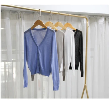 

Thin Knit Coat for Kids Girl 10 12 years 2020 New Color V-neck Casual Girls Summer Spring Autumn Sweaters