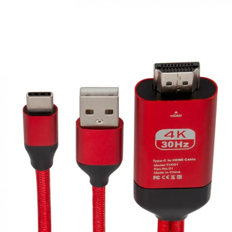 2 M/6.6Ft 30HZ TypeC к HDMI HDTV 4K кабель адаптер подходит для samsung Galaxy S10/S9/Note 9