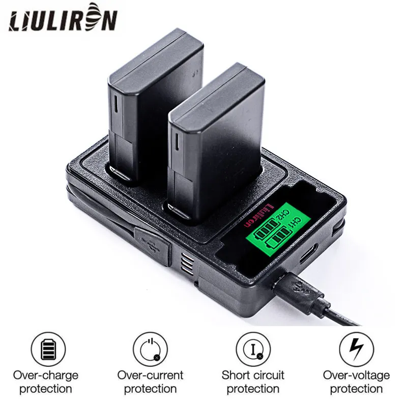 EN-EL14 RU EL14 EL14A Перезаряжаемые Li-Ion Батарея+ светодиодный USB двойной Зарядное устройство для Nikon ENEL14 d5300 d5200 d5100 d3100 d3200 P710