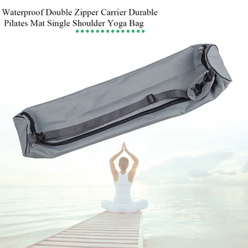 

Practical Indoor Sports Storage Pilates Mat Waterproof Multipurpose Double Zipper Yoga Bag Single Shoulder Carrier Adjustable