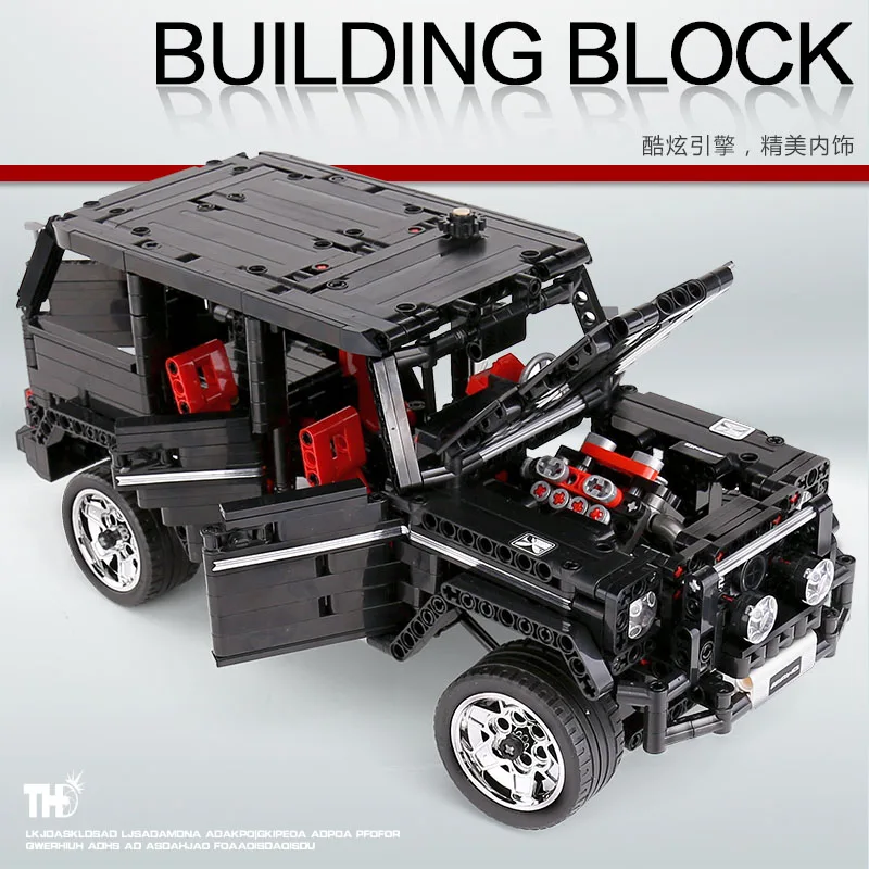 MOC Technic внедорожники совместимы с автомобилем Merceding BENZES G500 строительные блоки AWD