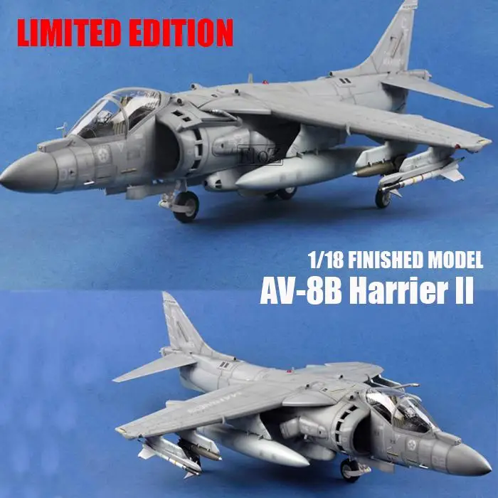 

AV-8B Harrier II 1/18 aircraft finished plane Easy model non diecast