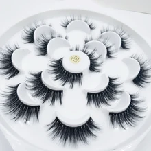 QSTY 7 пар искусственный 5D норки ресницы натуральные длинные накладные ресницы объем Накладные ресницы макияж расширение ресницы «maquiagem»