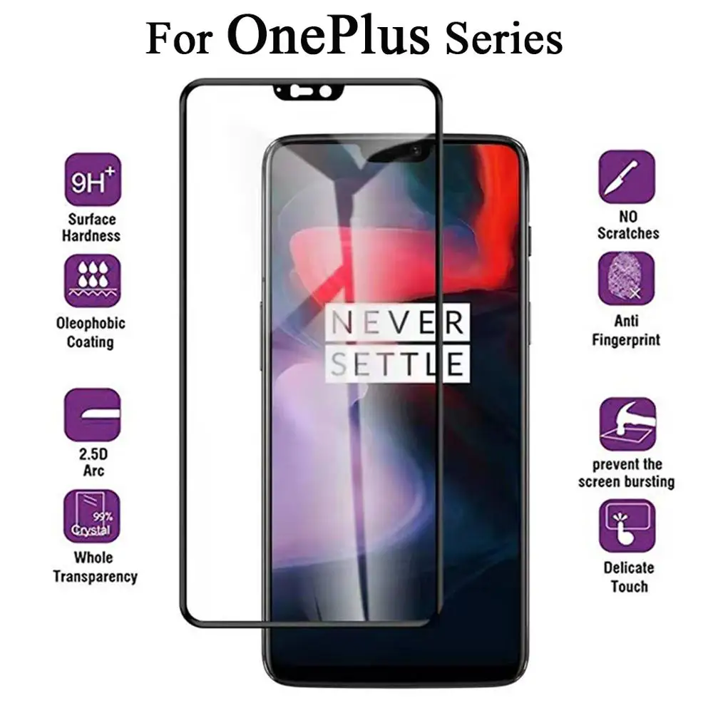 Бронированное Защитное стекло для OnePlus 6 6t 5t 5 7 закаленное one plus t5 Защитная пленка