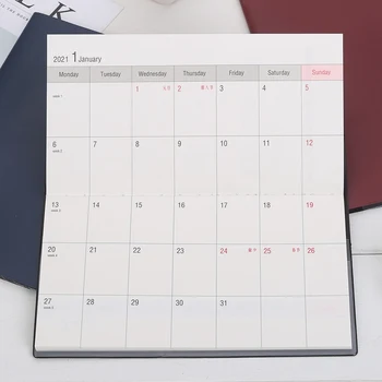 2021 planificador diario calendario Bloc de notas, lista de verificación organizador diario, gestión tiempo manual agenda pequeña diario