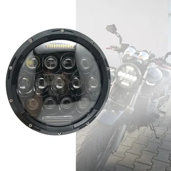 

1pcs 75W 7inch Round LED Headlights Projection Headlight Kit For Motorcycle JK L-and Rover for motor