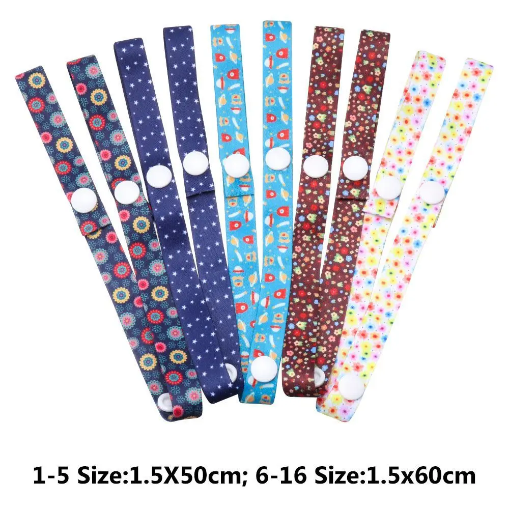 1PC Cute Colorful Polyester Anti-lost Chain Teether Toys Fixed Bind Belt Fixing Strap Trolley Lanyard Hangers Stroller Accessory orbit baby stroller accessories	