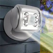 ZANCAKA датчик безопасности на открытом воздухе 6 Светодиодный точечный светильник 6 светодиодный светильник с датчиком крыльца выбирается из постоянно включенного, авто(без батареи