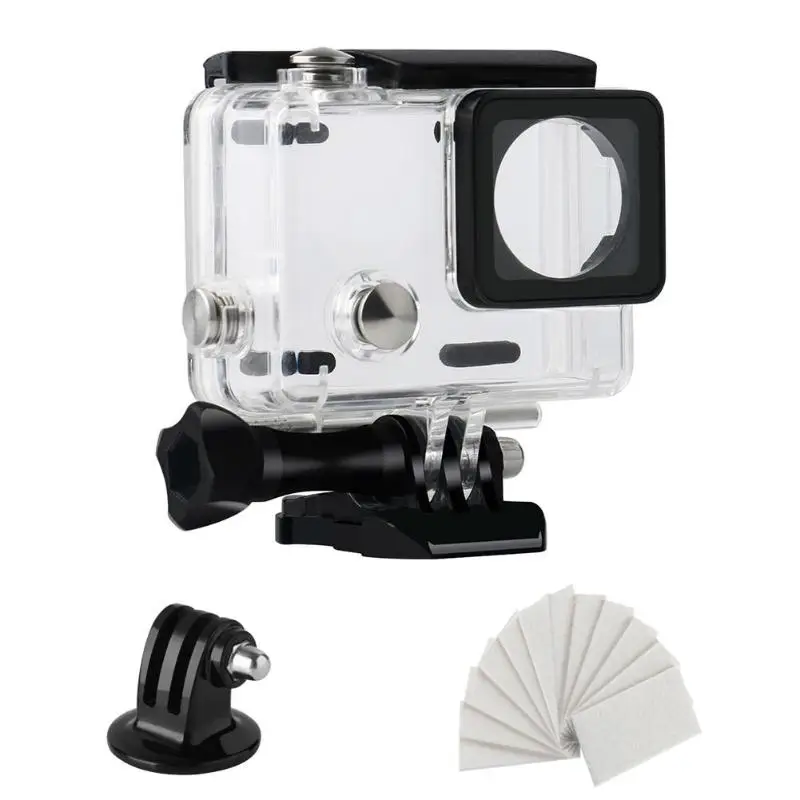 Для GoPro Hero 3+ 4 подводный водонепроницаемый защитный чехол противотуманные вставки