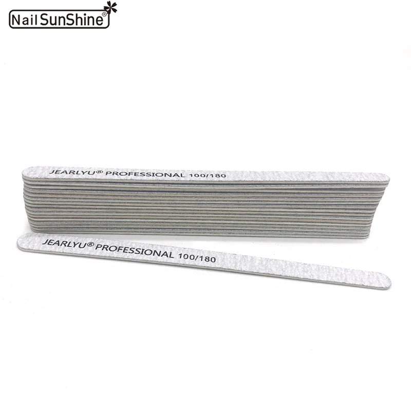 

10 PCS Grey 100/180 Disposable Wooden Nail File Manicure Sandpaper Polishing Professional Nail Files Thin Nail Art Manicure Tool