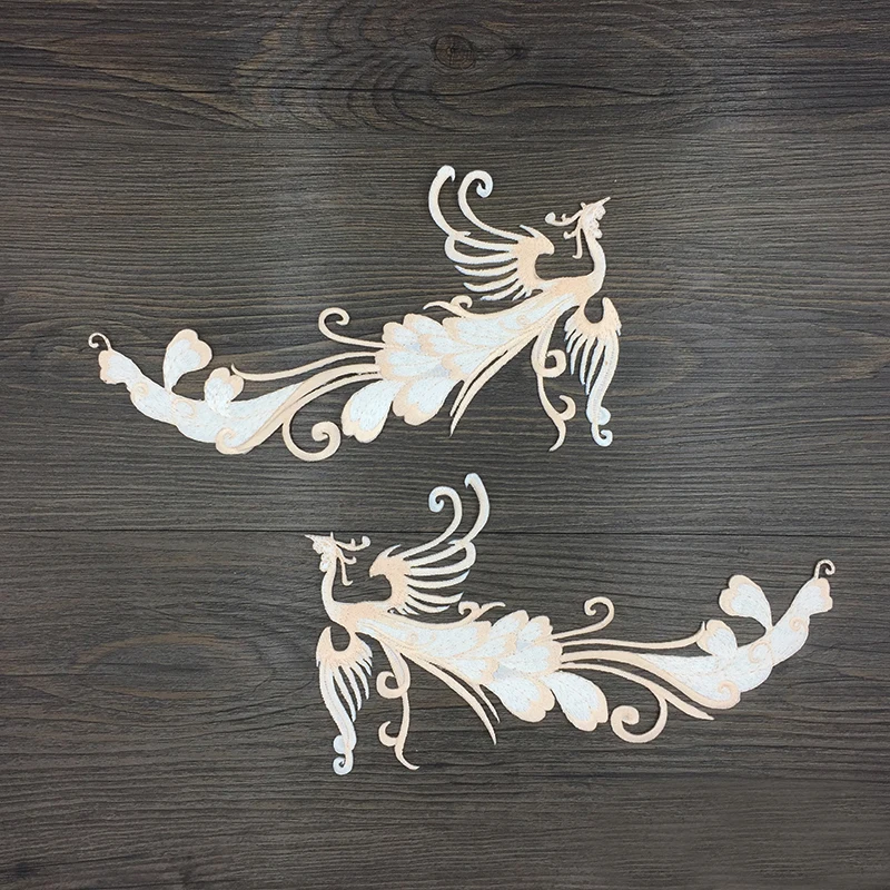 

Phoenix Embroidery Patches for Clothing Iron on Embroidered Applique Clothes Sewing Accessories diy Crafts P620