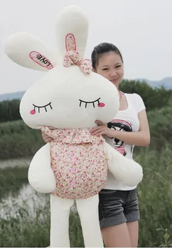 

59'' Easter Rabbit Plush Soft Toys Love Doll Baby Kids Birthday Gift 150Cm Toys Doll Xmas Birthday Girl Kids Valentine's Gift