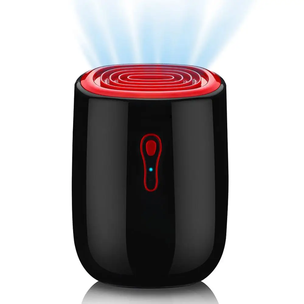 

Portable Dehumidifier, Electric Mini Air Dehumidifier 500ml Daily Working Capacity for Bathroom Wardrobe Basement Office Black