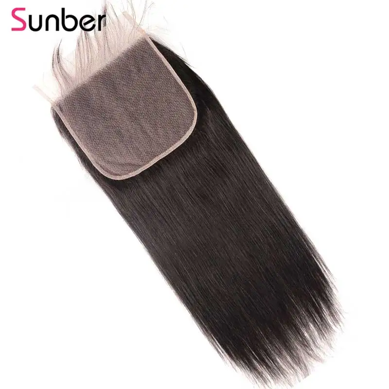 Sunber Hair 7x7 прямые волосы для наращивания Человеческие волосы remy для наращивания 10-18 дюймов 7*7 перуанские волосы