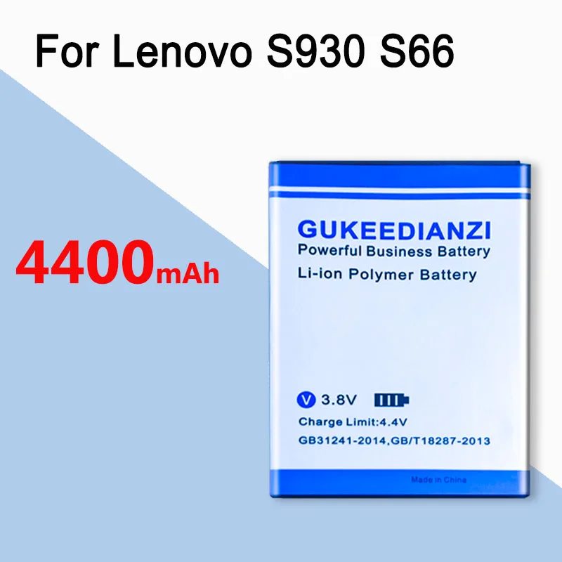GUKEEDIANZI 4400 мА/ч, BL217 Батарея для lenovo S930 S660 S939 S938t запасная батарея для мобильного телефона