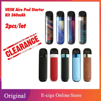 

2pcs/lot VEIIK Airo Pod Starter Vape Kit with 360mAh Built-in Battery & 2ml Refillable Tank Vape Starter Kit USB Charging e-Cig
