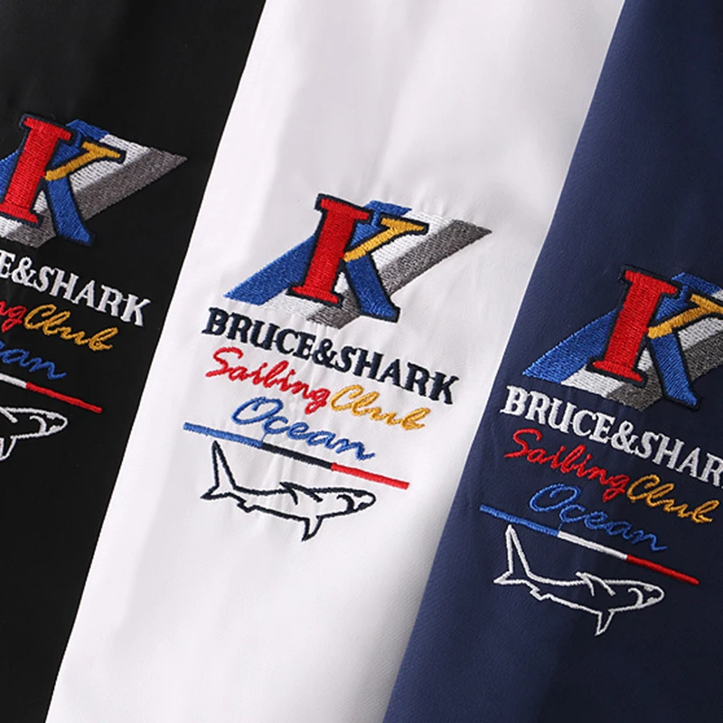 Bruce & shark M-4XL 캐주얼 남성 재킷, 얇은 노 코튼 이너, 용수철 가을 남성 코트, 겉옷 패션, 스마트 웨어, 빅 사이즈, 신상