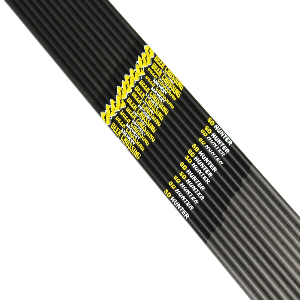 6/12pcs100% чистый углерод стрелка вал spine500 600 700 800 ID4.2mm DIY для изогнутый лук стрельба из
