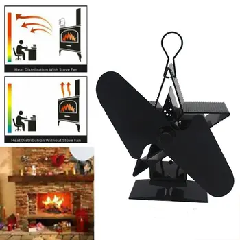 

Premium Fireplace Thermodynamic Fan Alumina Fan Blade Ultra Quiet Warm Fireplace Fan Thermal Power Fan