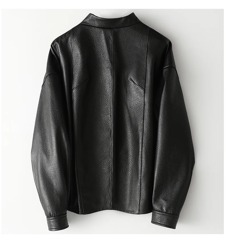 Genuine Leather Jacket Women Spring Autumn Sheepskin Coat Casual Women's Leather Jackets Vintage Cuero Genuino 1959 KJ3166