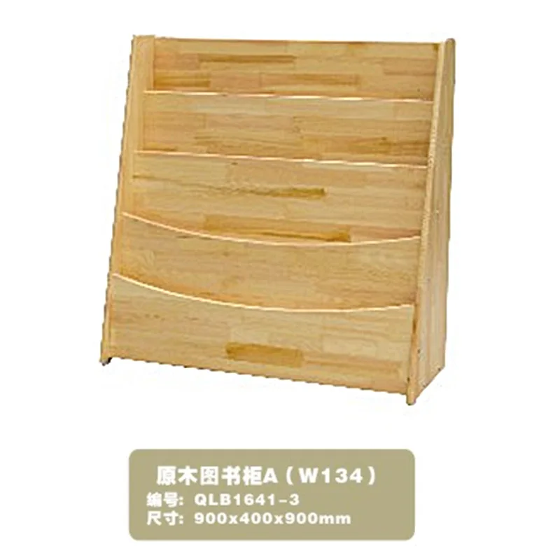 

Kindergarten Logs Bookshelf Storage Cabinets Solid Wood Toy Cabinet Pinus Sylvestris Storage Books Cabinet Partition Rack