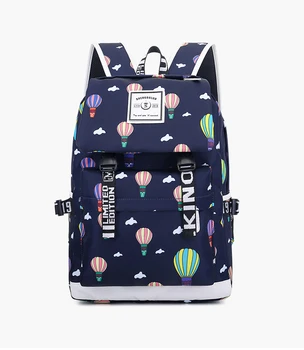 

Women's Backpack Trendy Print Student School Bag Lightweight Travel Backpack Nylon Waterproof Shoulder Bag for Girl Mochilas