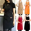 New Fashion Canvas Kitchen Aprons For Woman Men Chef Work Apron For Grill Restaurant Bar Shop Cafes Beauty Nails Studios Uniform ► Photo 1/6