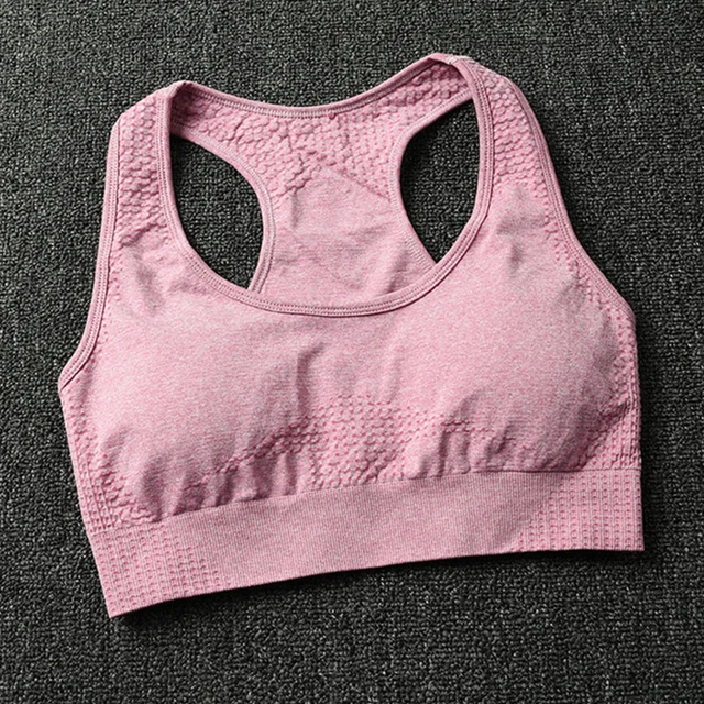 6 Color Women Padded for Running Yoga Gym Seamless Crop Bra Gradient Sport Bra  Tank Top Female Sport Yoga Bra Push Up SportsBra 4