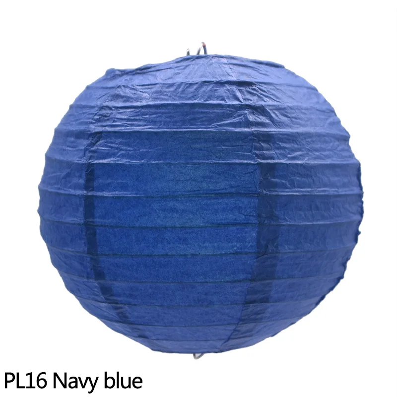 PL16 5 шт. 10/15/20/25/30cm круглая китайский бумажный фонарик ручной работы, ремесло, сделай сам, подвесной бумажный фонарик мяч Свадебная вечеринка украшения - Цвет: PL16