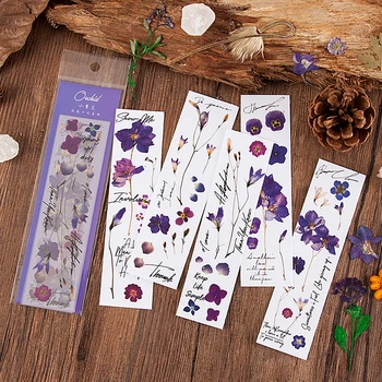 

10 Sheet Flower Stickers Cute Adhesive Decor Stickers Plant PET Sticker For Kids DIY Scrapbooking Diary Stationery Supplies