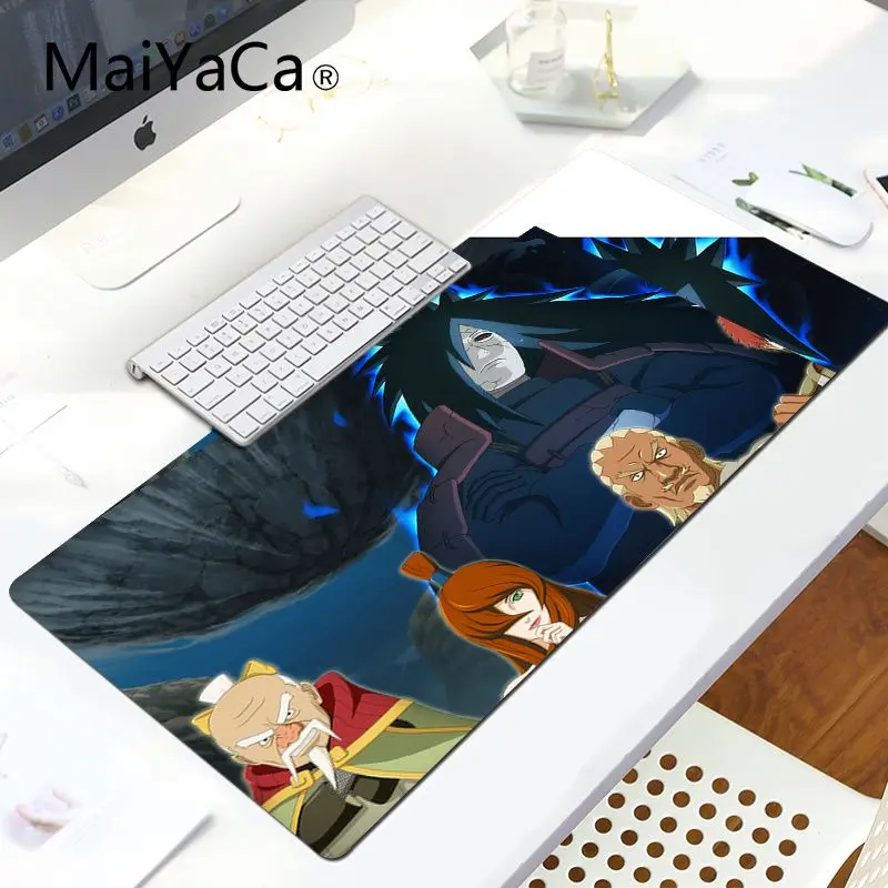 MaiYaCa Новинка Наруто Подгонянные коврики для мыши компьютерный Аниме Коврик для мыши и ноутбука большой коврик для мыши ПК компьютерный коврик - Цвет: LockEdge 30x80cm