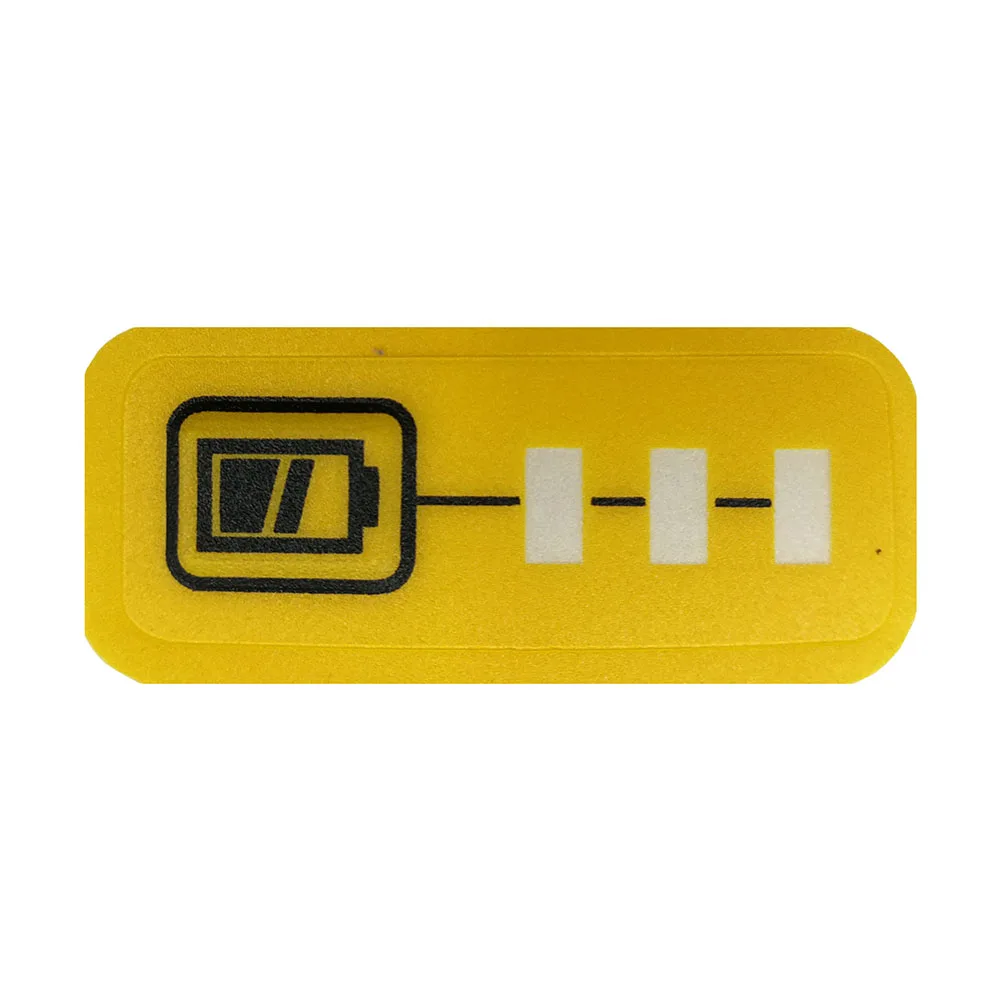 2 Pieces Li-ion Battery LED Key Sticker Label Tag For DeWalt 14.4V 18V 20V XR Flexvolt Lithium DCB140 DCB182 DCB206 |