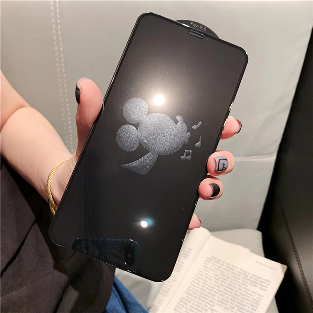 

FAYANG Mickey Mouse Patterned Tempered Glass For Iphone 8plus 7 6 6s plus 6 7plus 6plus Full Tempered Film Protective Screen