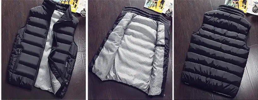 Мужские большеразмерные осенне-зимние теплые куртки без рукавов повседневные теплые жилеты стильные хлопковые жилеты Colete Masculino M/5Xl J3021