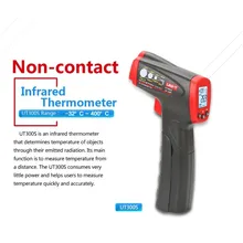 UNI-T Industrial Handheld Digital Infrared Thermometer Laser Non-Contact Range UT300S Digital Temperature Sensor Gun Handheld