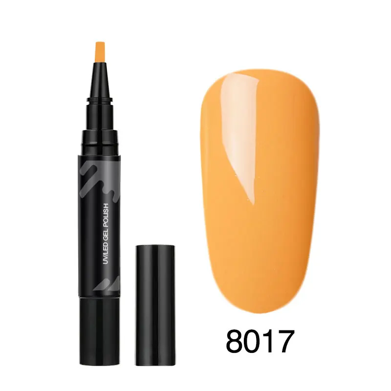 LKE Светодиодный УФ-гель-карандаш для ногтей, дизайн клея, дизайн для маникюра Venalisa, 60 цветов, эмалированная удобная ручка для чистки ногтей - Цвет: 8017