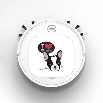 

Robot Vacuum Cleaner Intelligent Automatic Mopping Clean Robot for Hard Floor Carpet I love french bulldog colorful