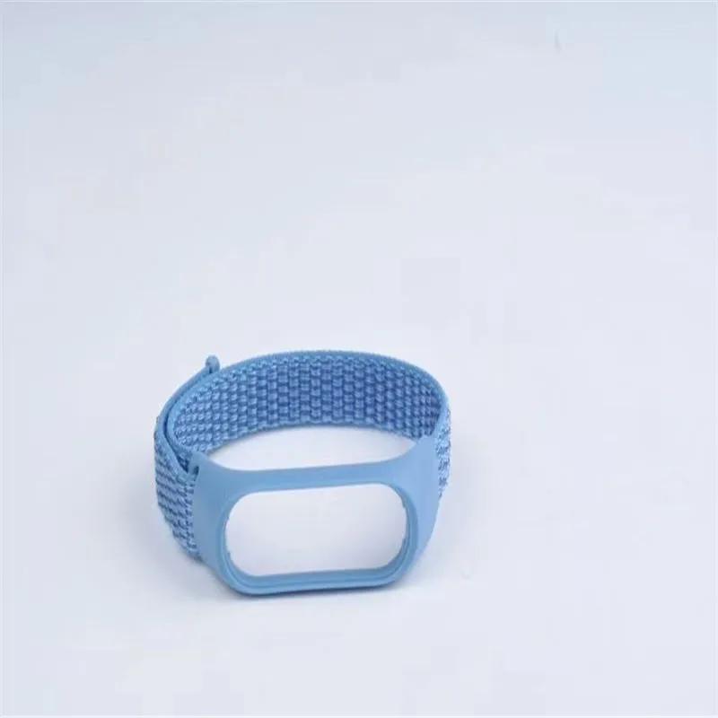 Умный Браслет ремешок для Xiaomi mi Band 4 3 спортивный нейлоновый дышащий браслет сменный Браслет аксессуары mi Band 3 4 ремешок - Цвет ремешка: Blue